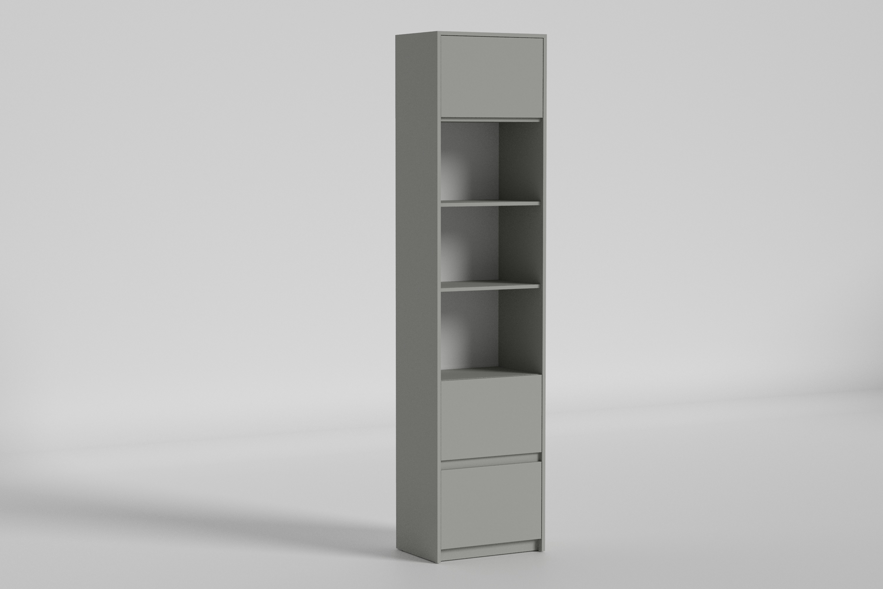 Зображення з  Пенал Space/Спейс №2, Готові кольорові рішення Бетон світлий