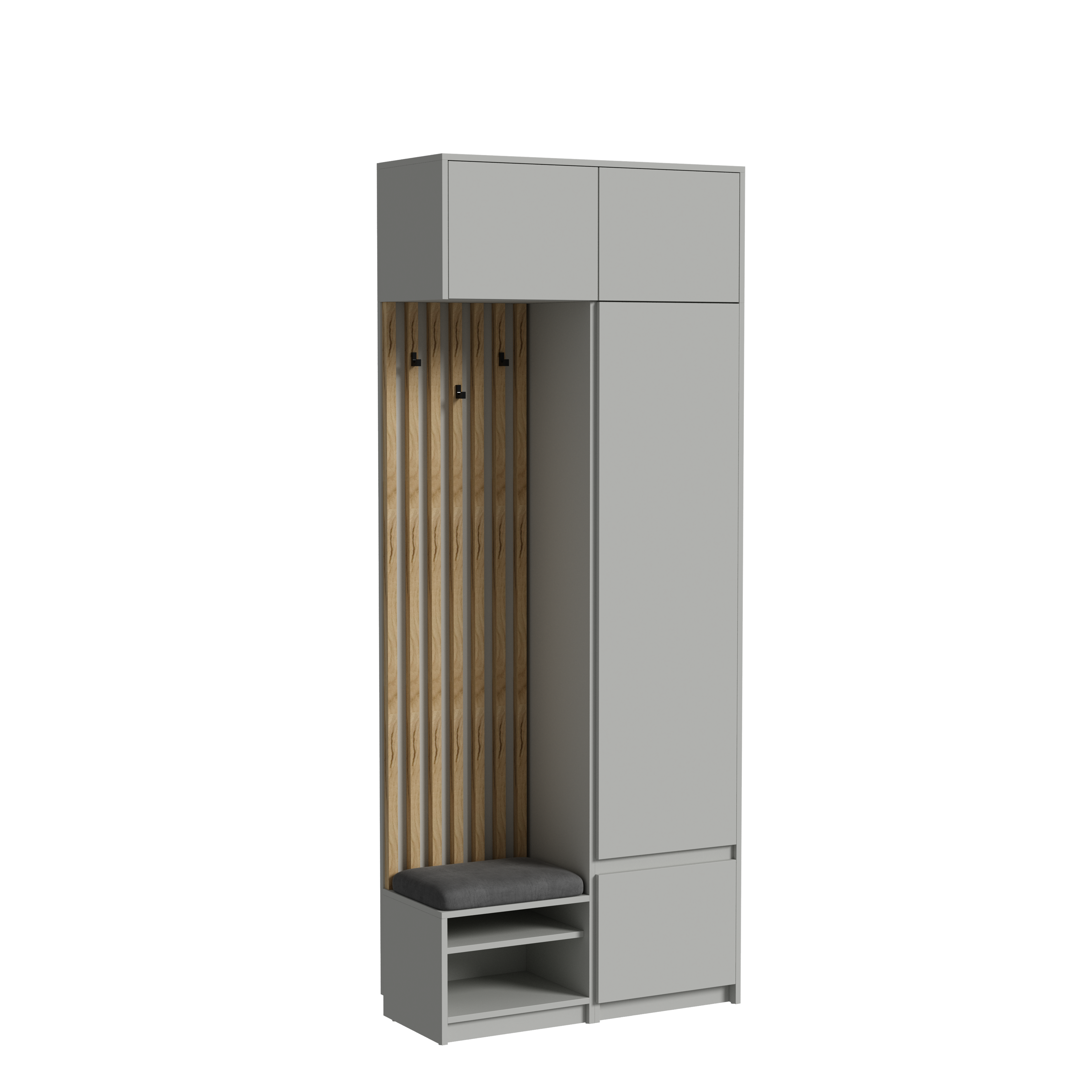 Зображення з  Передпокій Space/Спейс №1 (висота 2300), Готові кольорові рішення Дуб Кремона Toppo