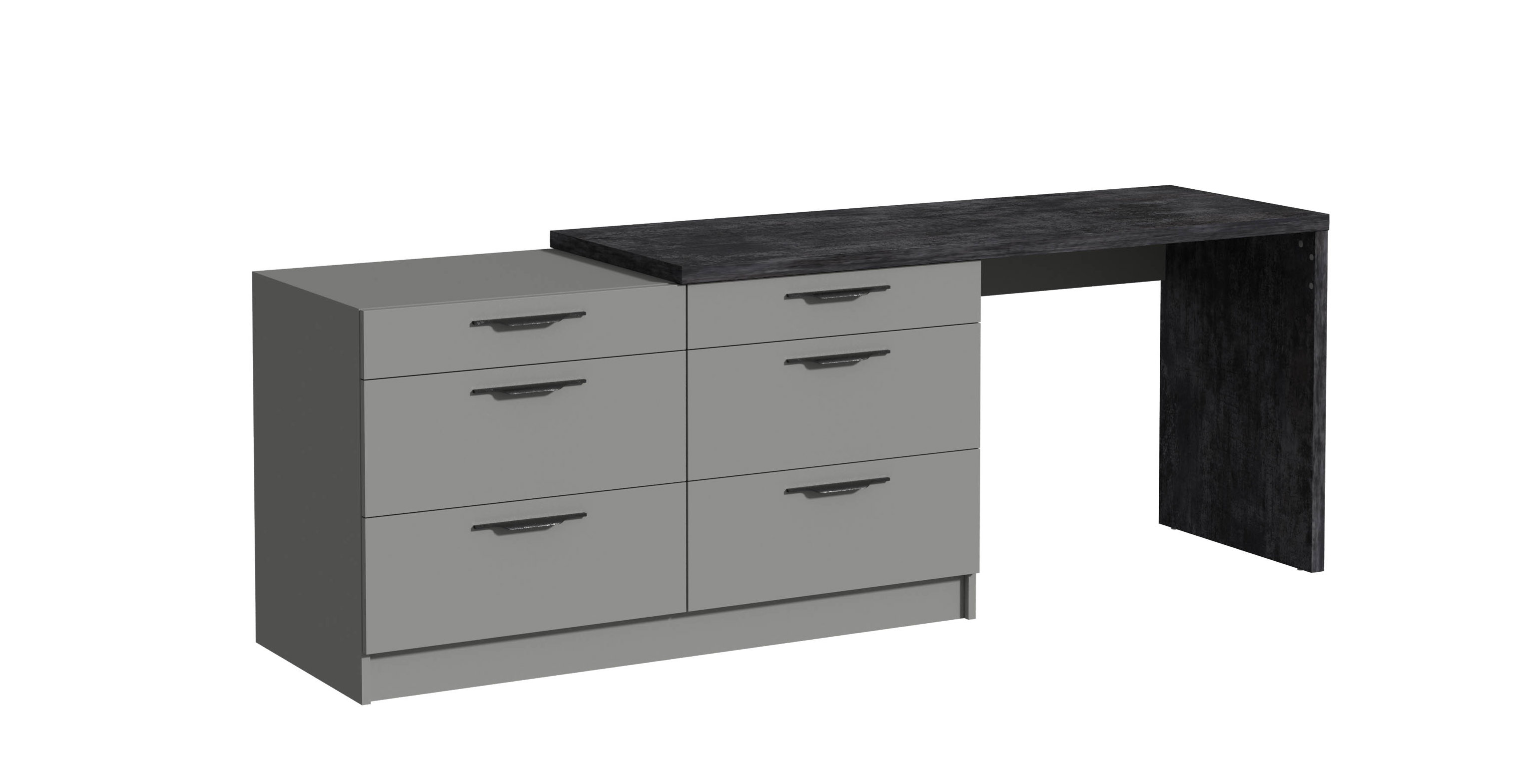 Зображення з  Тумба під ТБ Rosso/Россо з шухлядами 2300х600х804, Готові кольорові рішення Сатин