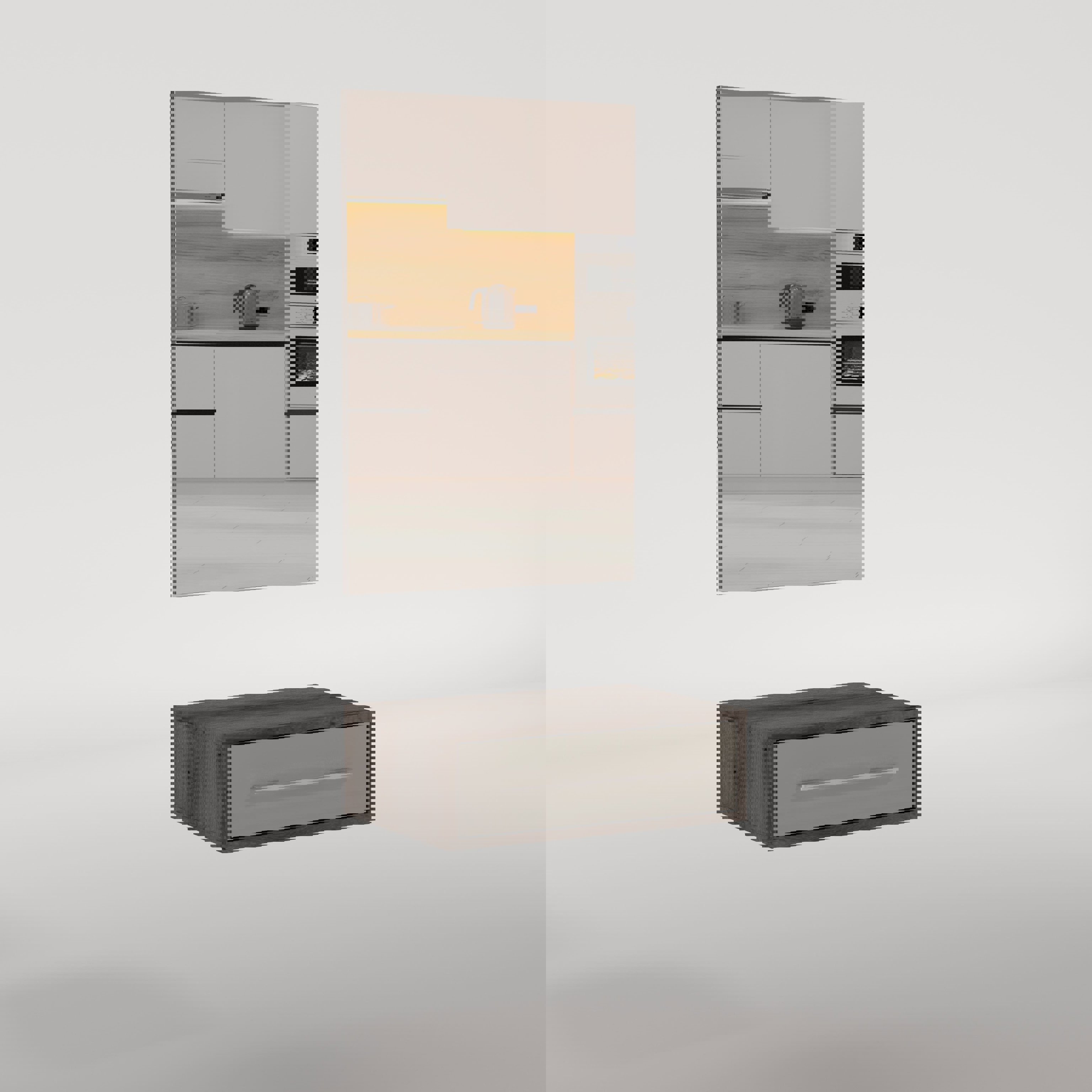 Зображення з  Тумба навісна Loom/Лум, Готові кольорові рішення Kaпучино