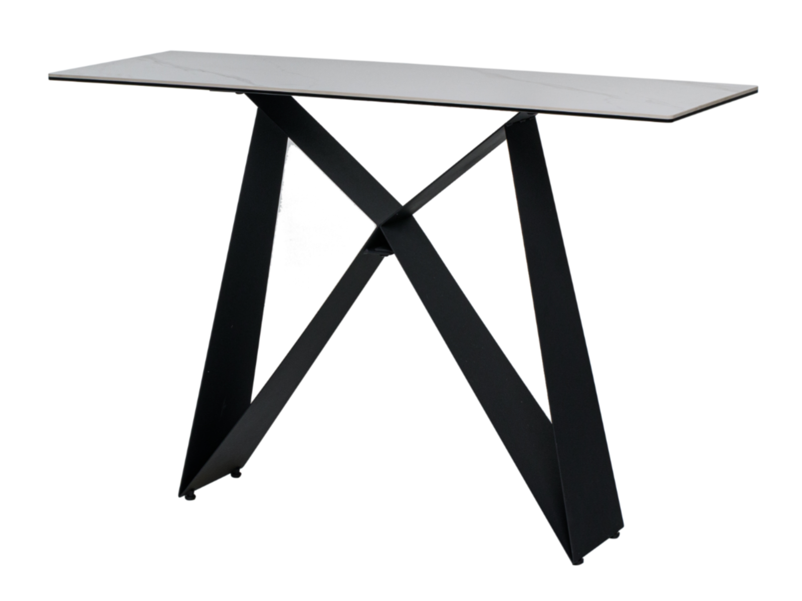 Зображення з  Консоль "Бруно" білий мармур + чорний