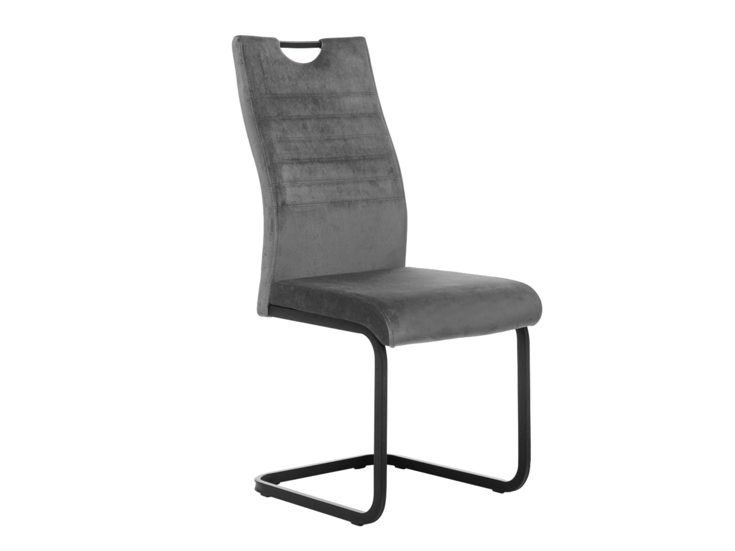 Зображення з  Стілець S-121 сірий велюр + чорний