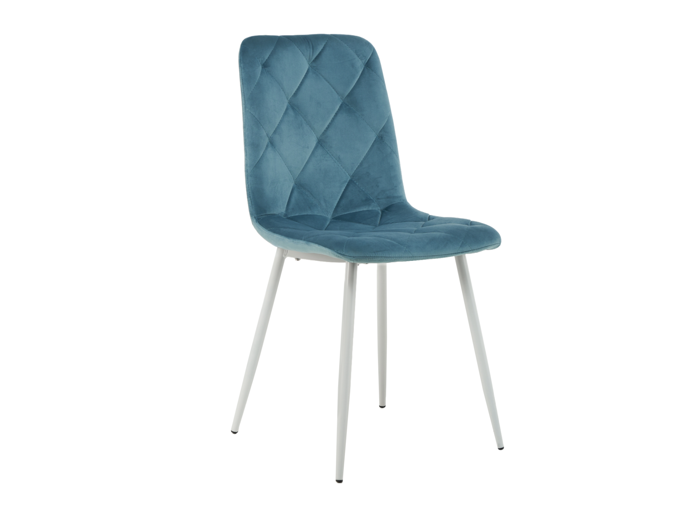 Зображення з  Стілець N-41 блакитний топаз велюр + білий