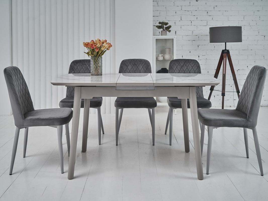 Зображення з  Керамічний стіл TM-84 каса вайт + сірий