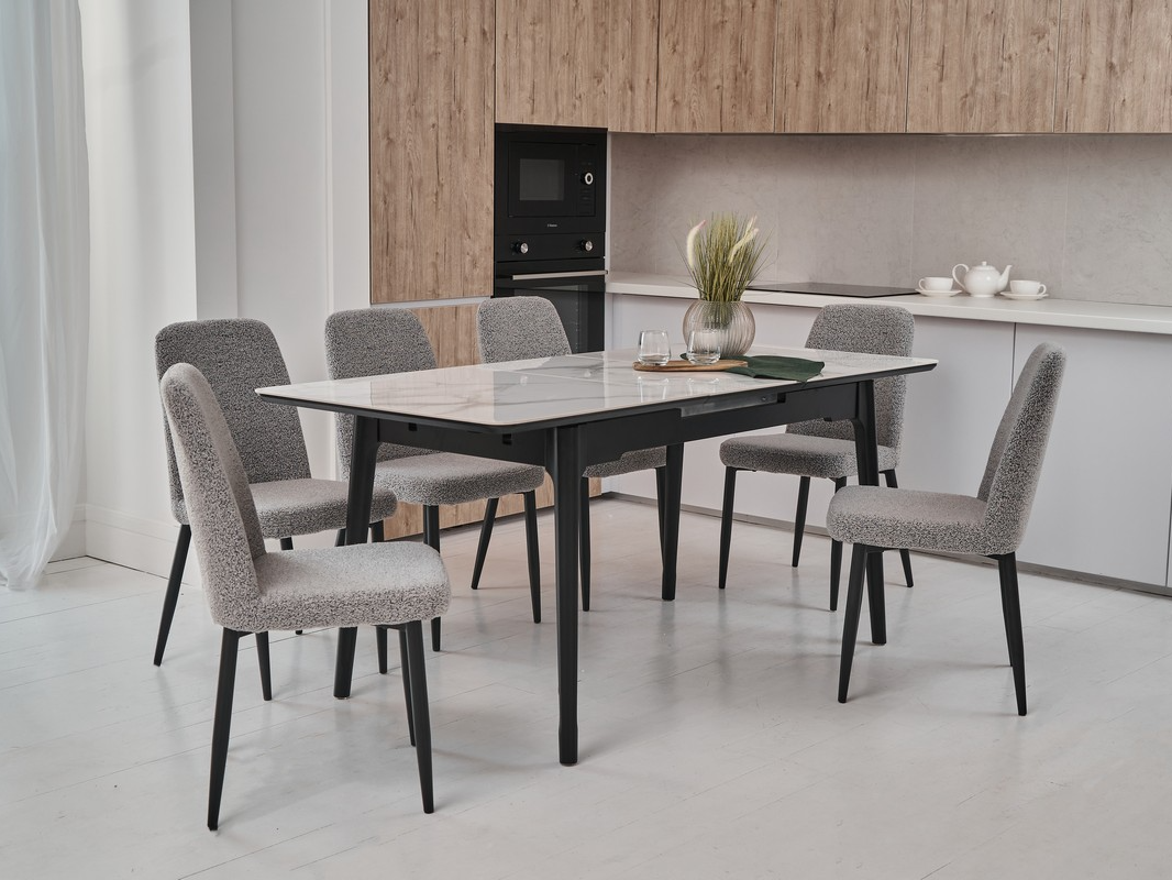 Зображення з  Керамічний стіл TM-89 каса вайт + чорний