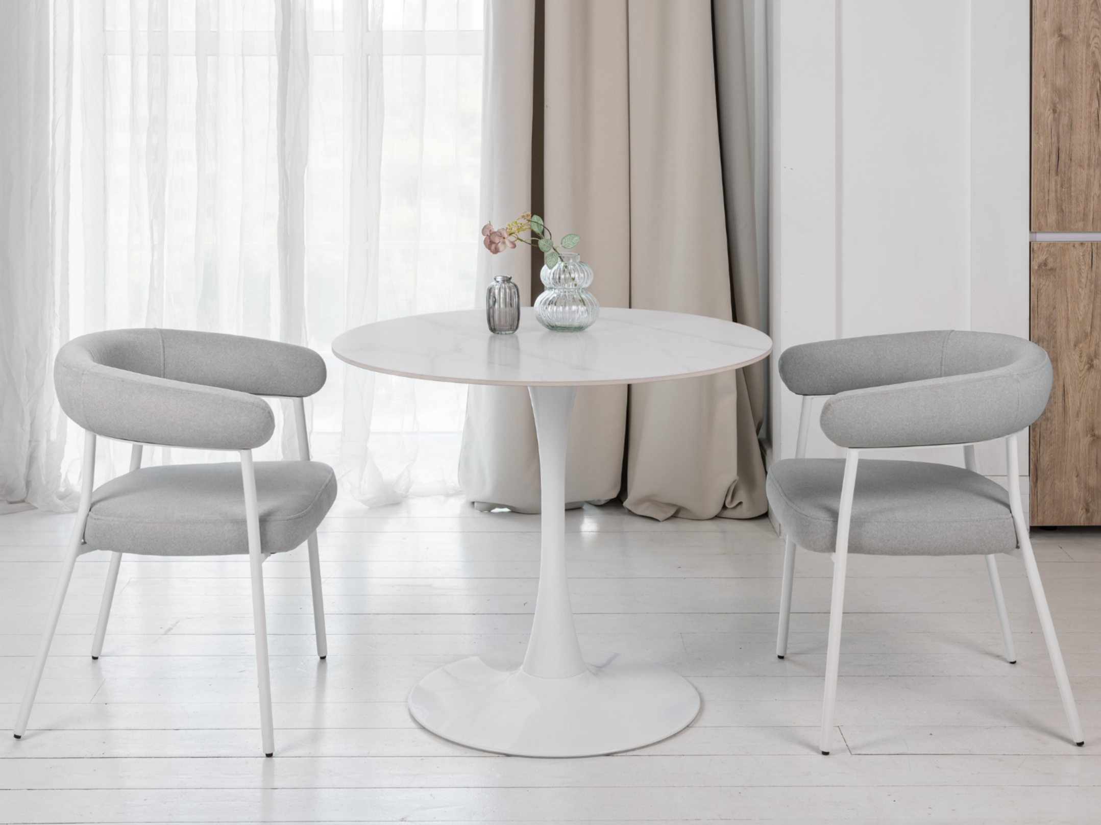 Зображення з  Стіл обідній T-325 каса вайт + білий