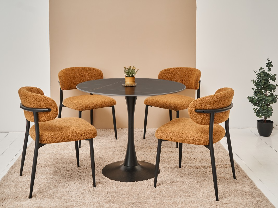 Зображення з  Стіл обідній T-325 лоран блек + чорний