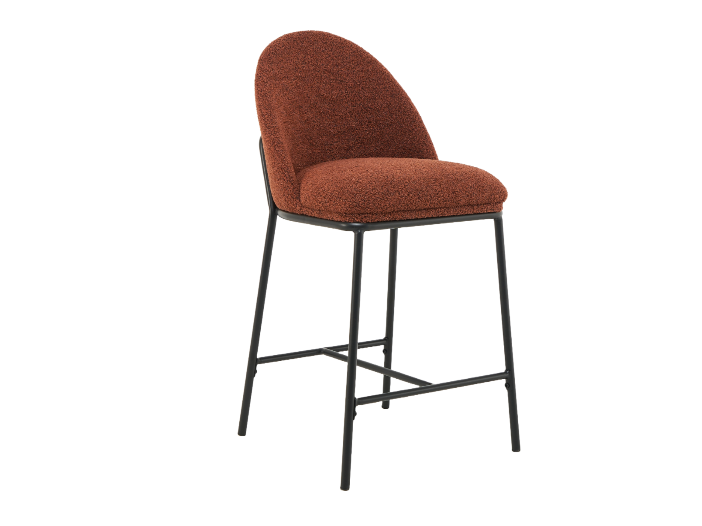 Зображення з  Напівбарний стілець B-150 теракотовий + чорний